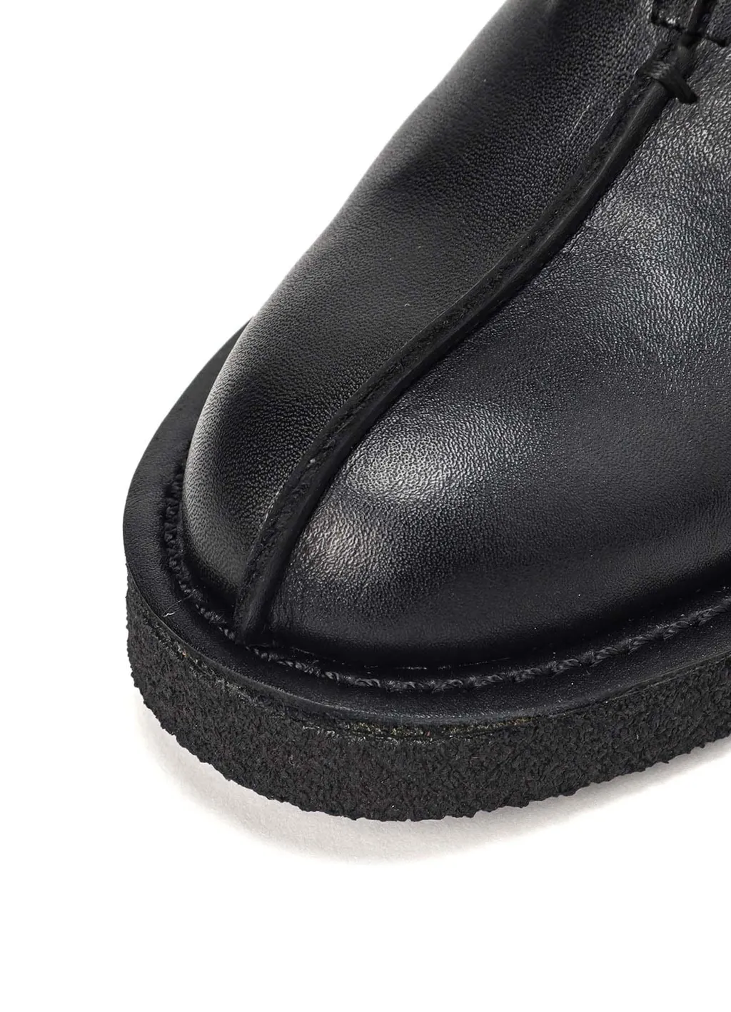 Semi-Gloss Leather Slip-Ons