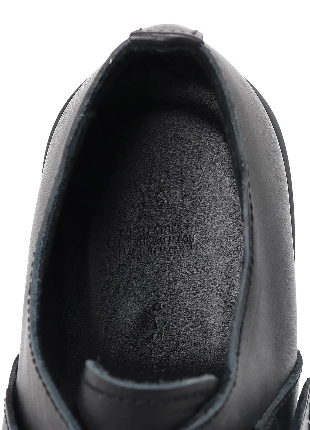 Matte Smooth Leather Belted Shoes