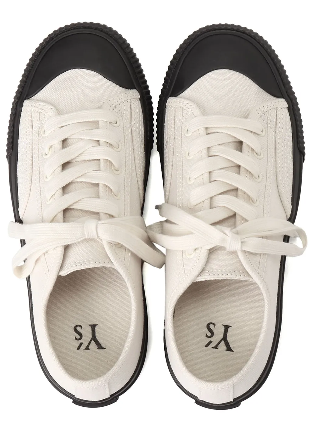 No.9 Canvas Flat Sneakers