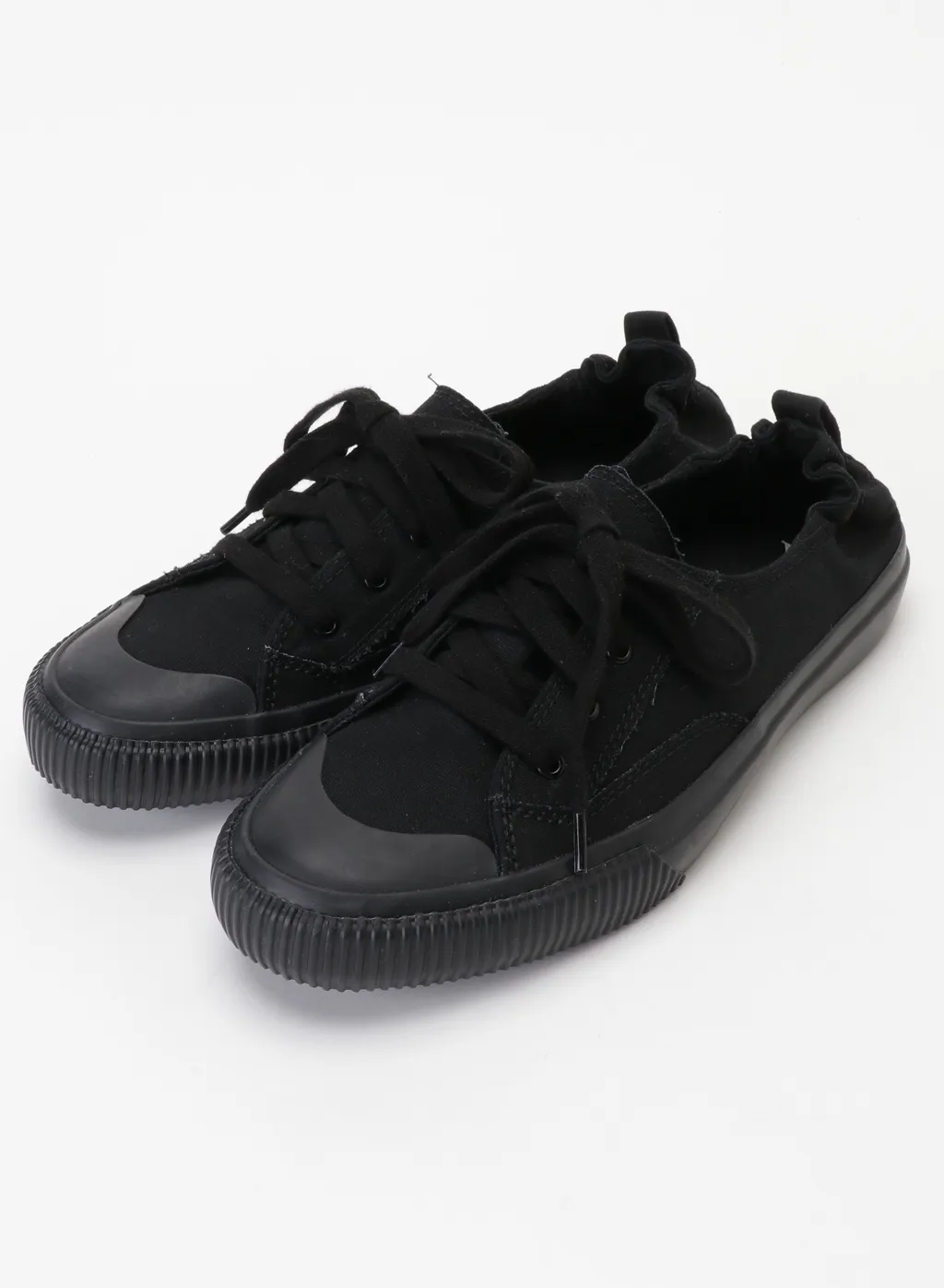 Cotton Canvas Rubber Heel Sneaker