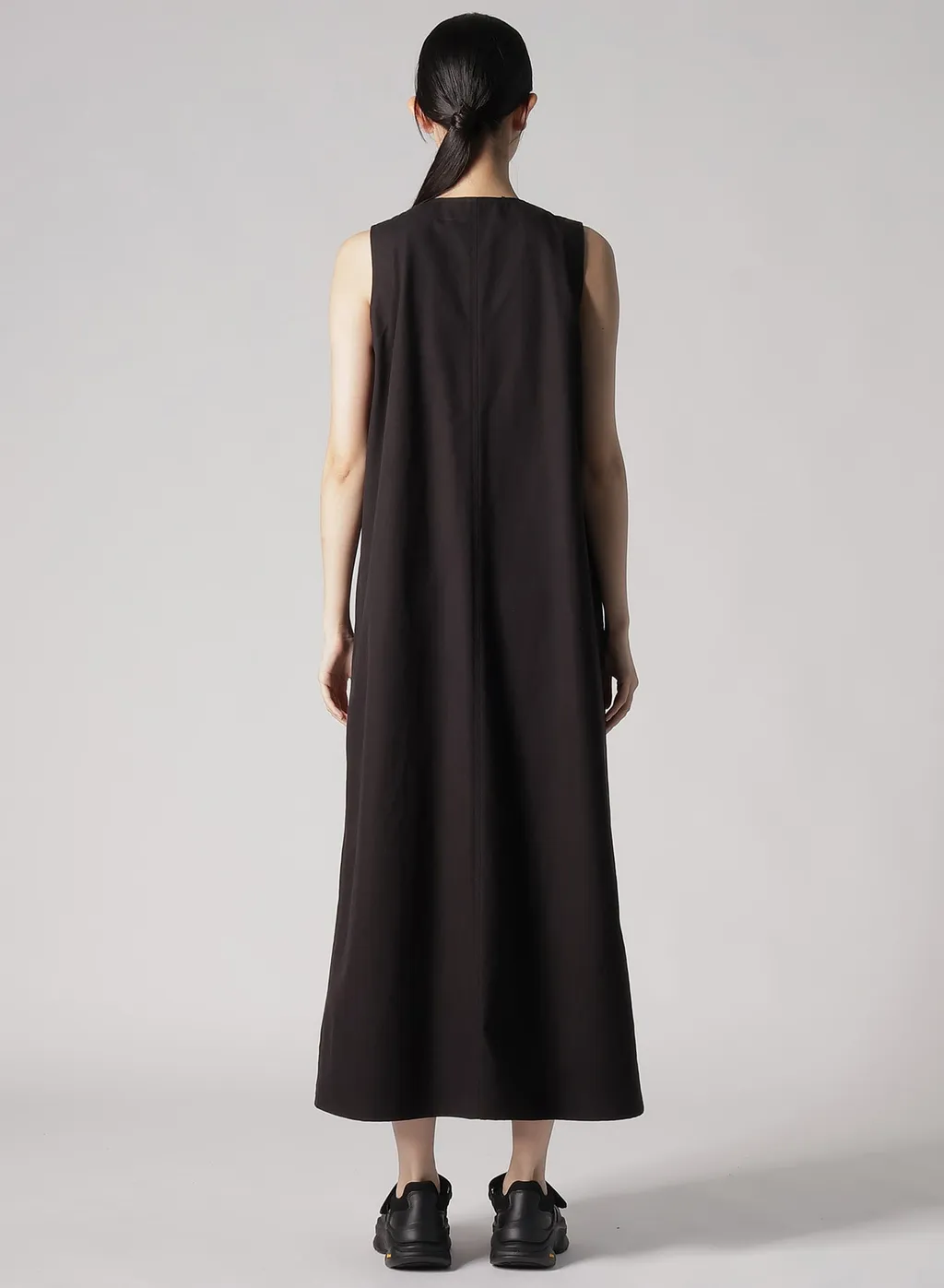 Slub Duck Front Open Dress