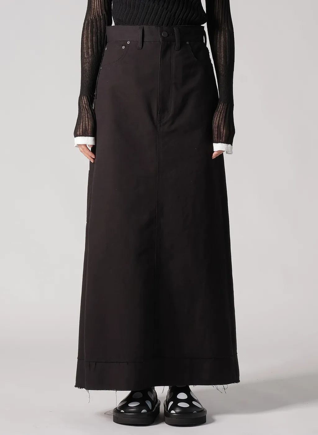 Slub Duck Denim Skirt