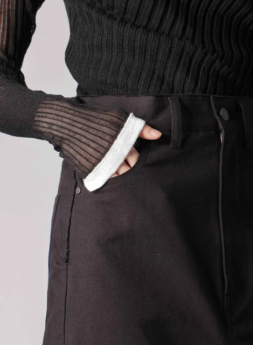 Slub Duck Denim Skirt