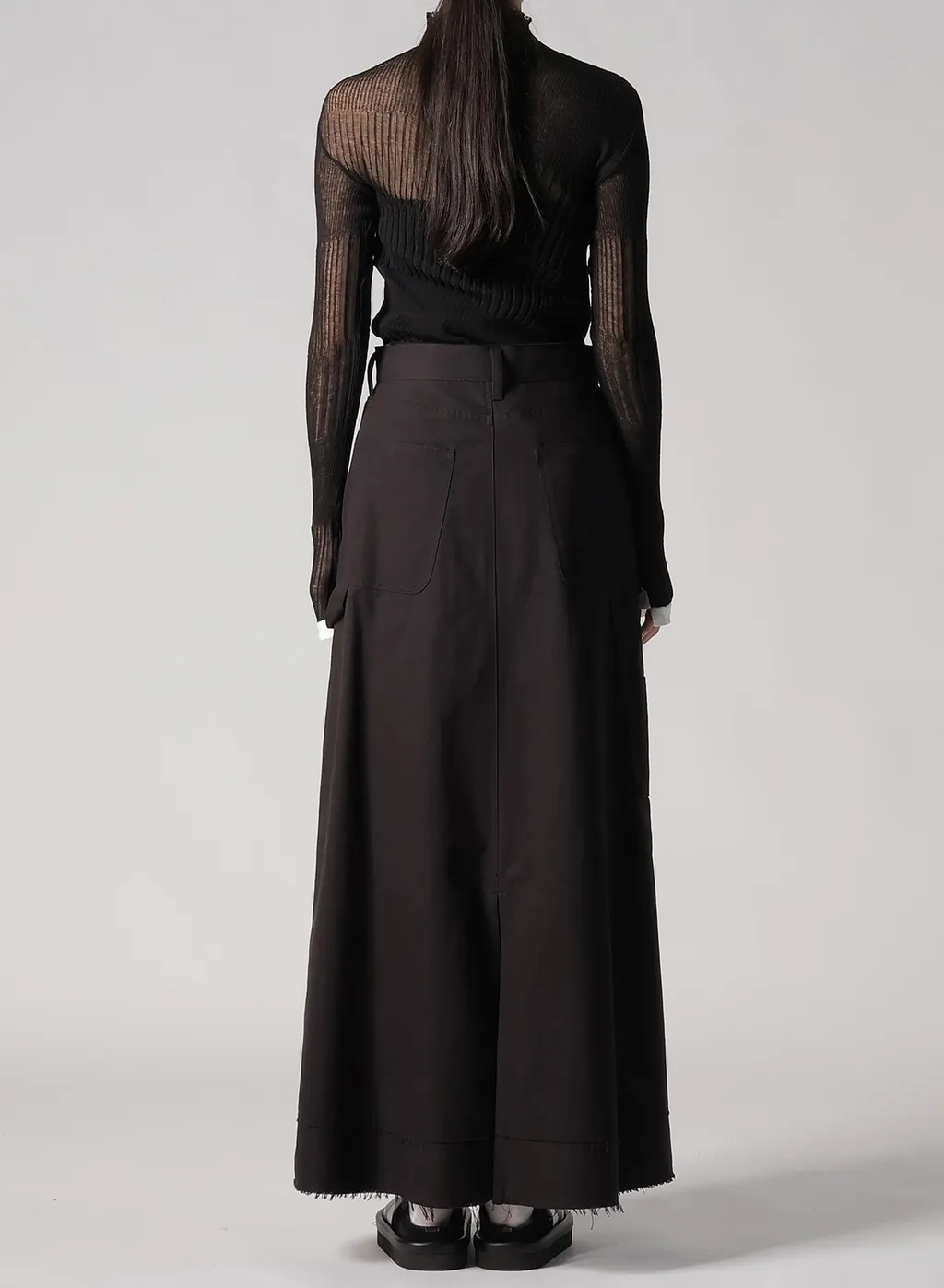 Slub Duck Denim Skirt