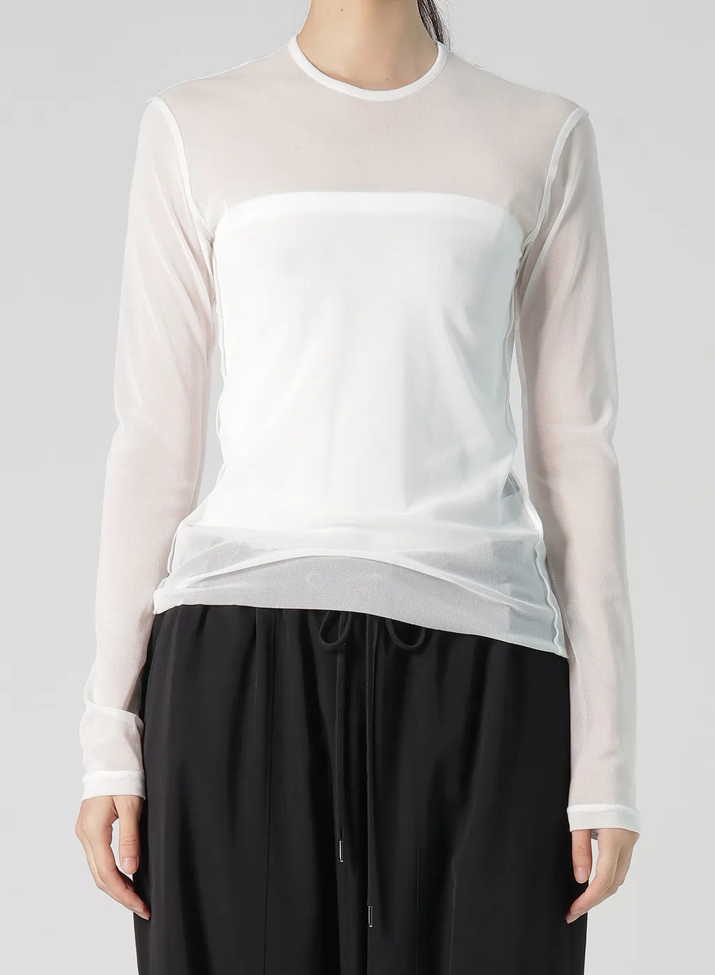 Tulle Crew Neck T