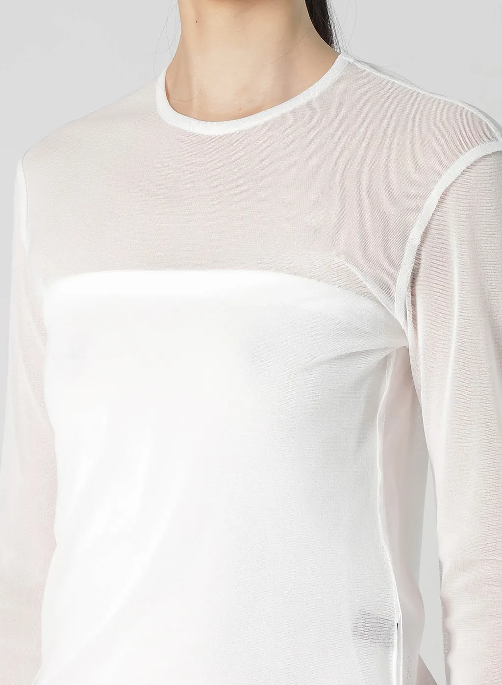 Tulle Crew Neck T