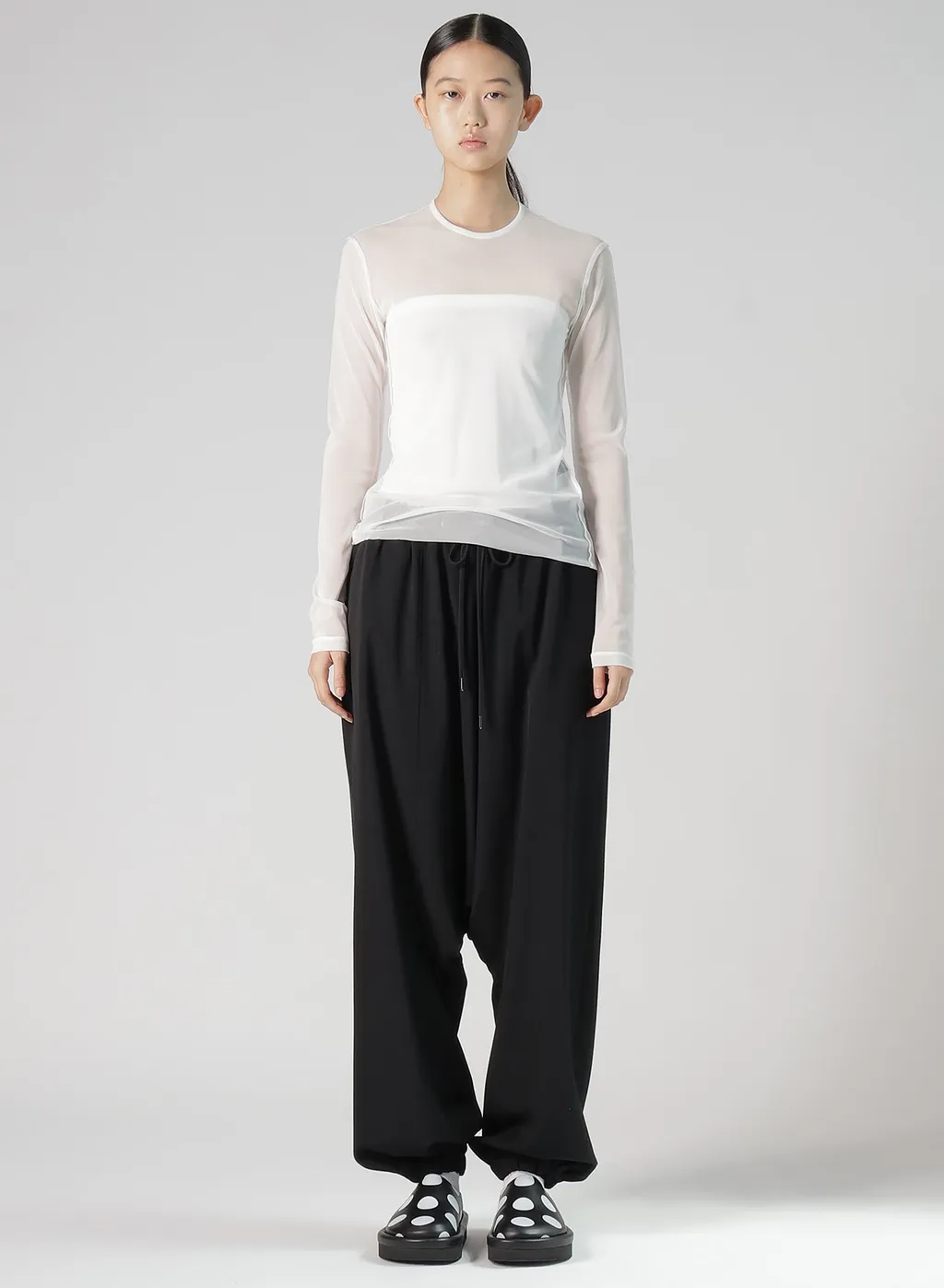 Tulle Crew Neck T