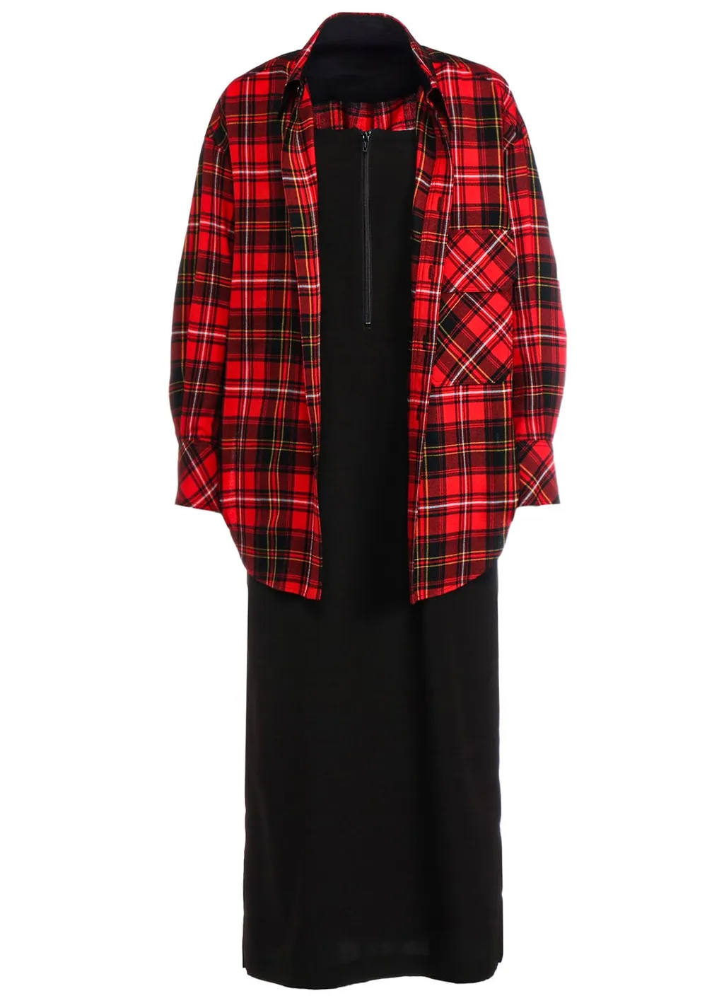 Tartan Check Double Layered Dress
