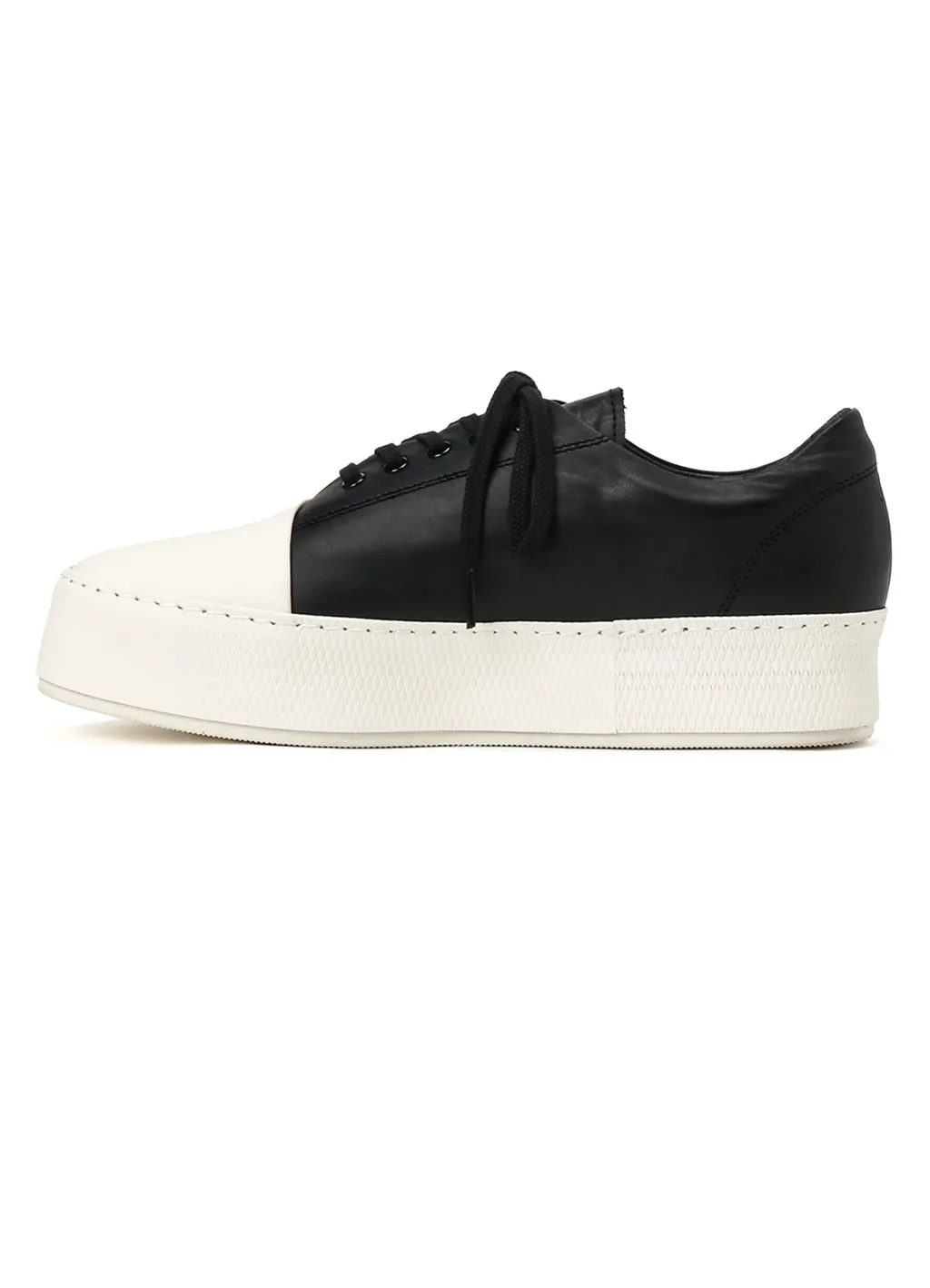 Cow Leather Asymmetric Sneaker