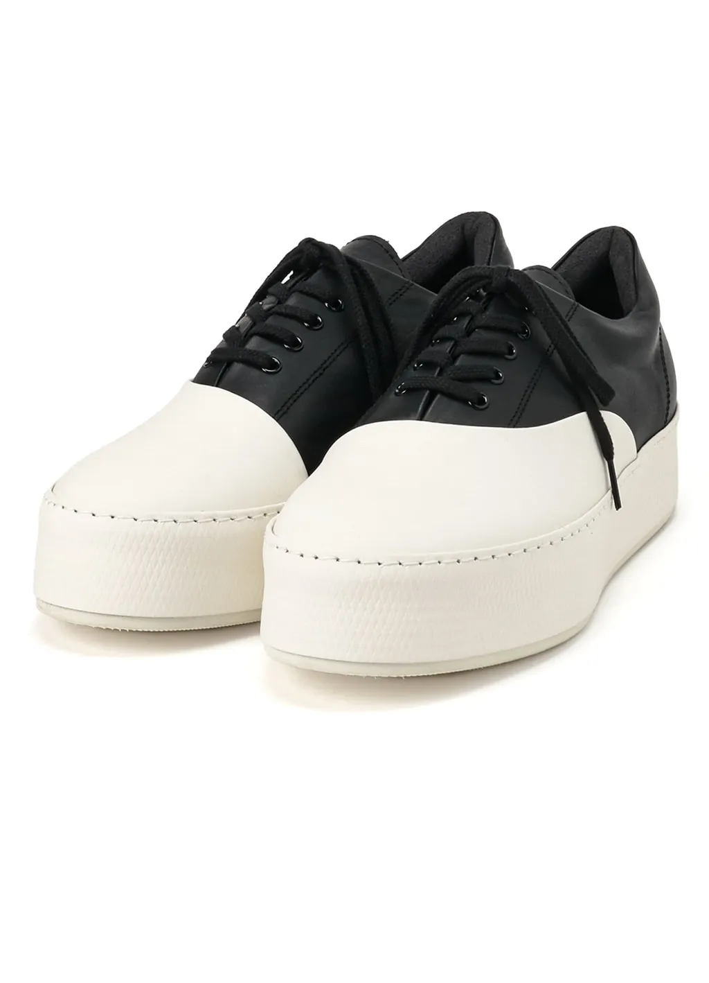 Cow Leather Asymmetric Sneaker