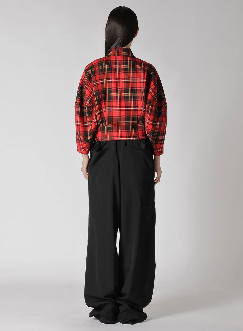 Tartan Check Panel Blouson