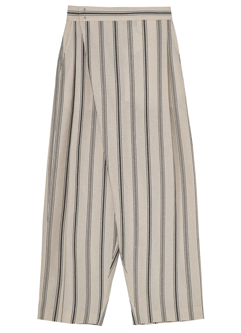Hard Twisted Stripe Pleated Pants