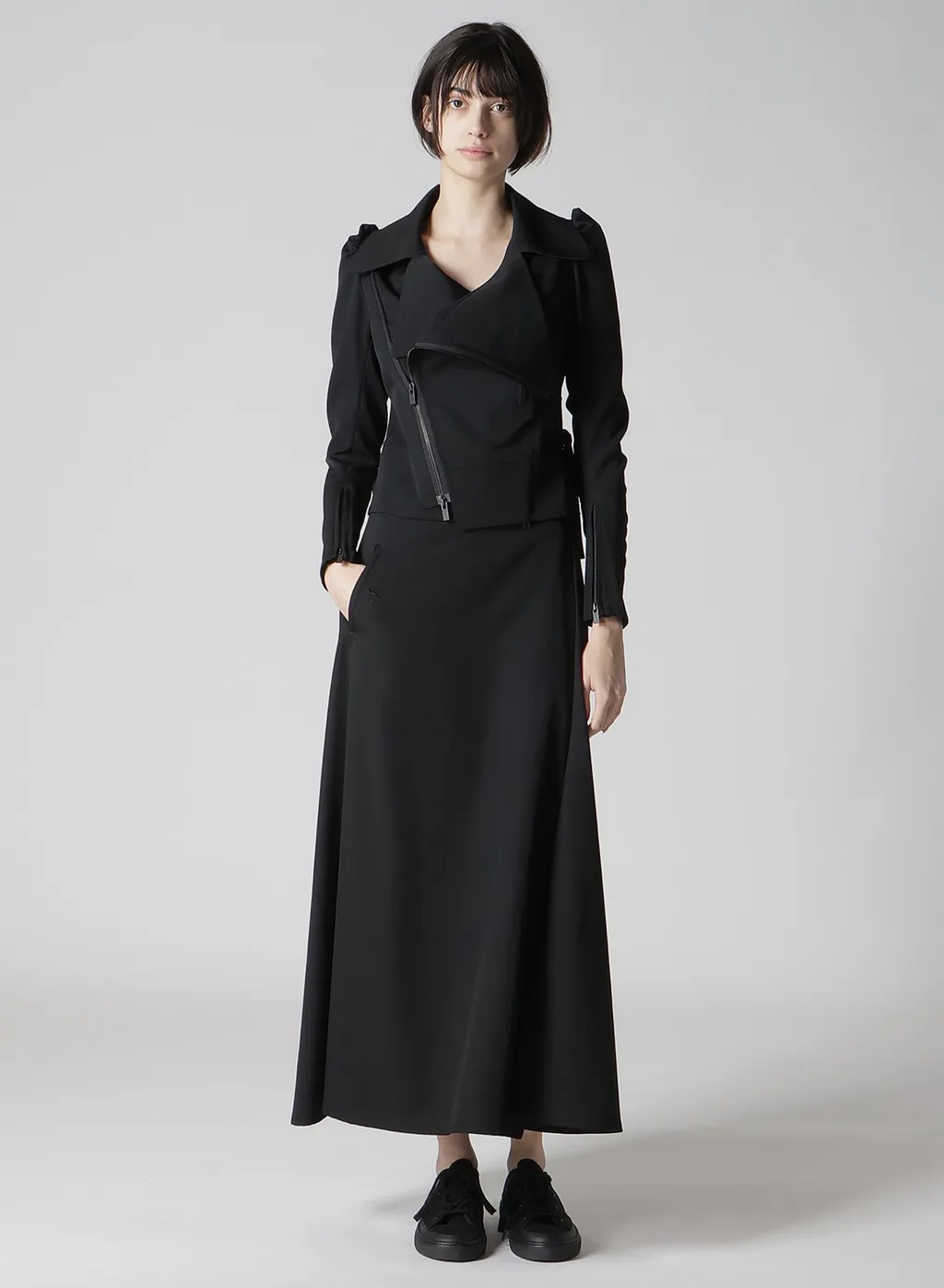 Gabardine R Pocket Skirt