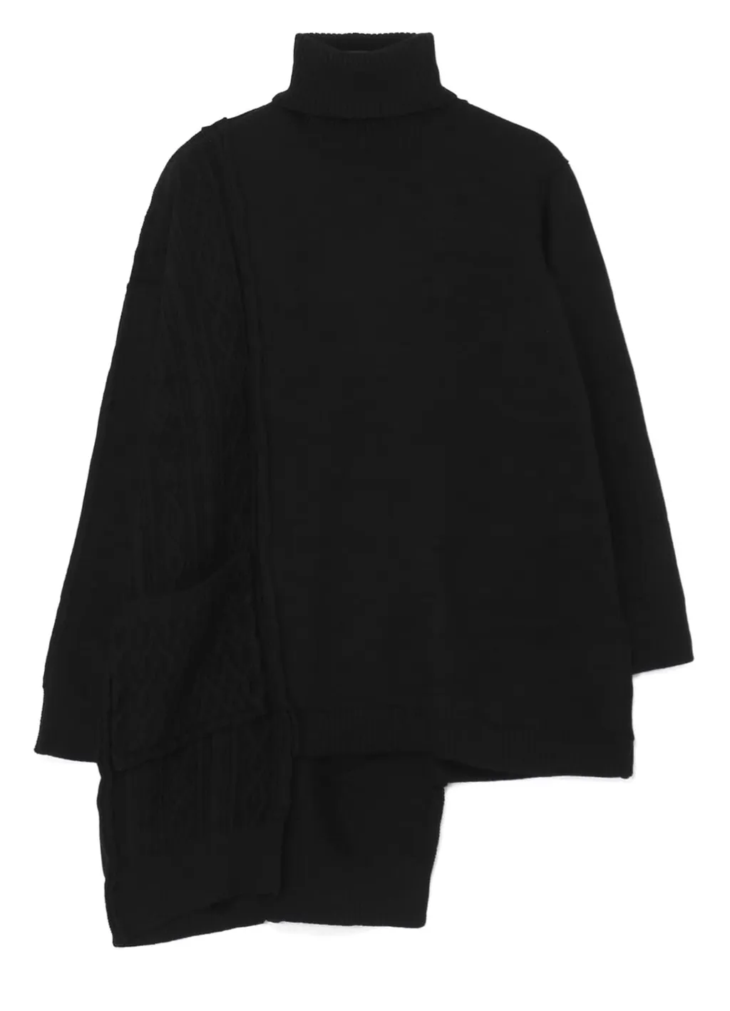 Paneled Turtle Neck Po