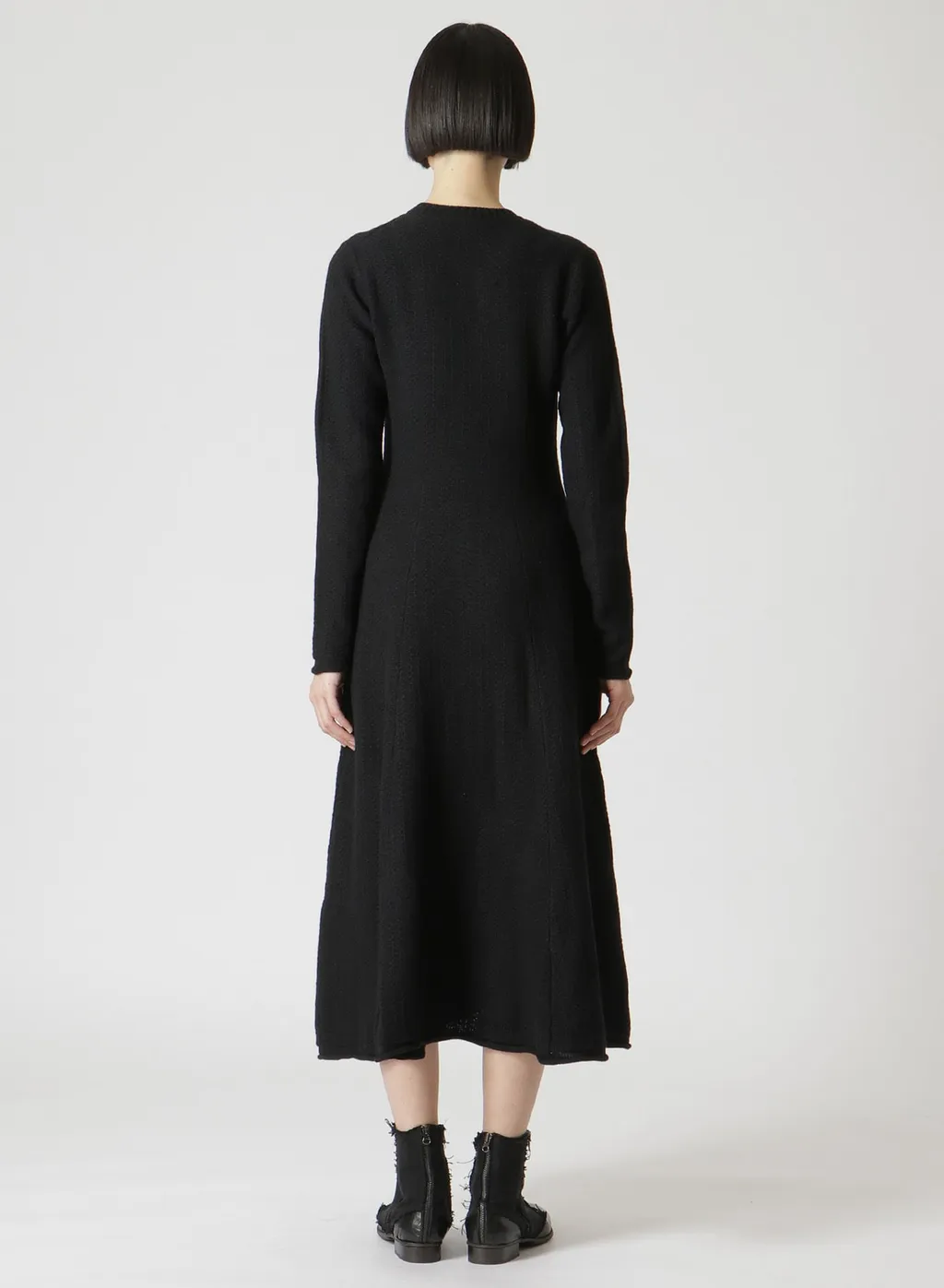 Tuck Stitch Flare Dress