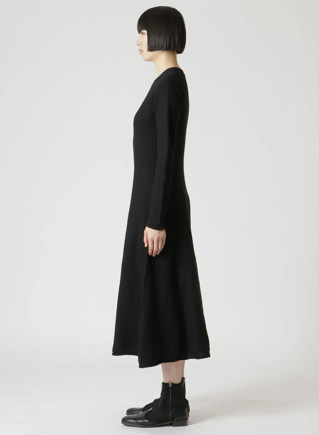 Tuck Stitch Flare Dress