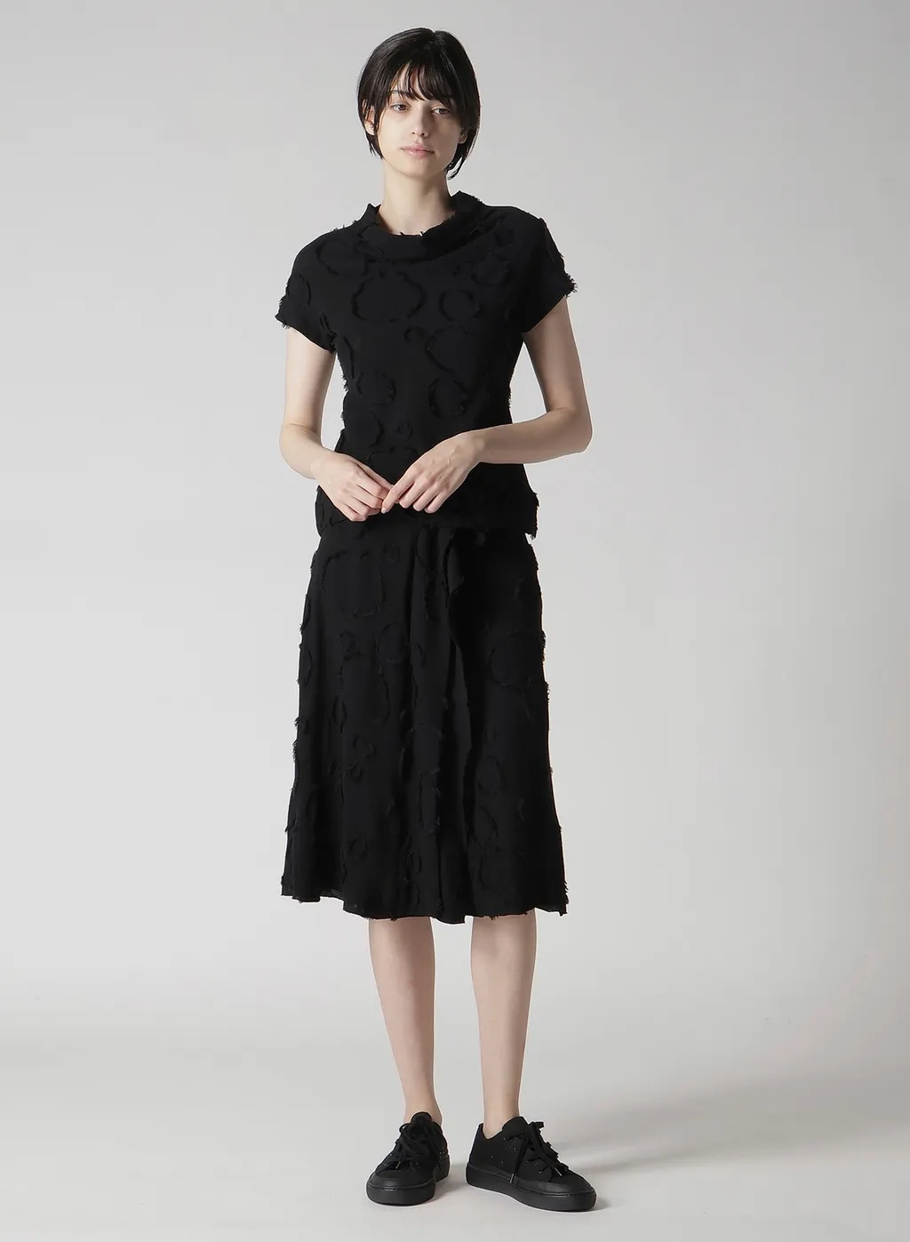 Dot Jq Flare Skirt