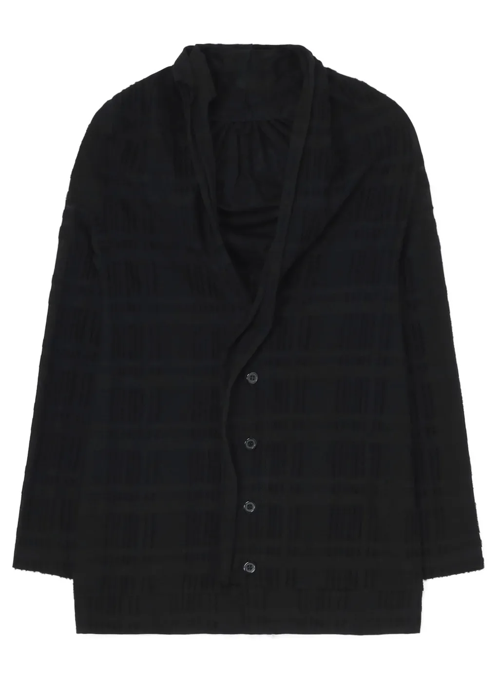 Intarsia Plaid Jq Cardigan