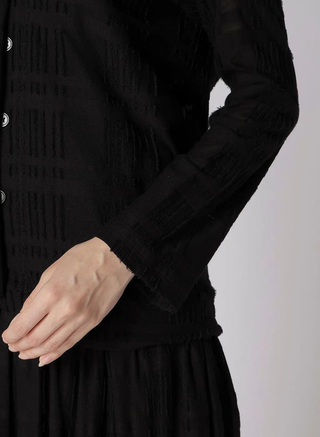 Intarsia Plaid Jq Cardigan
