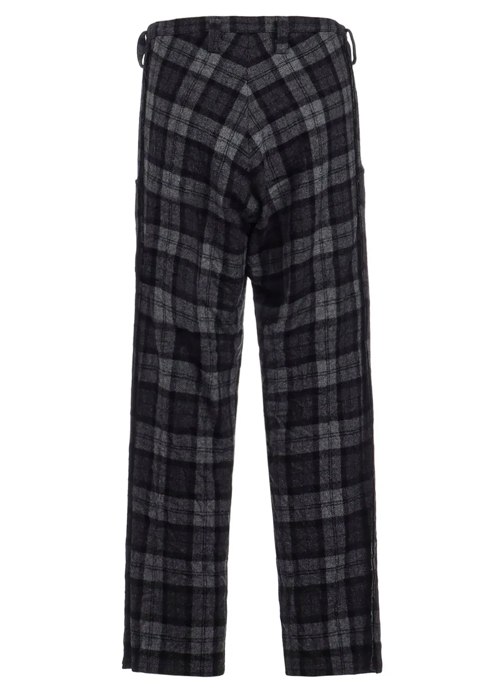 Plaid Flannel Straight Pants