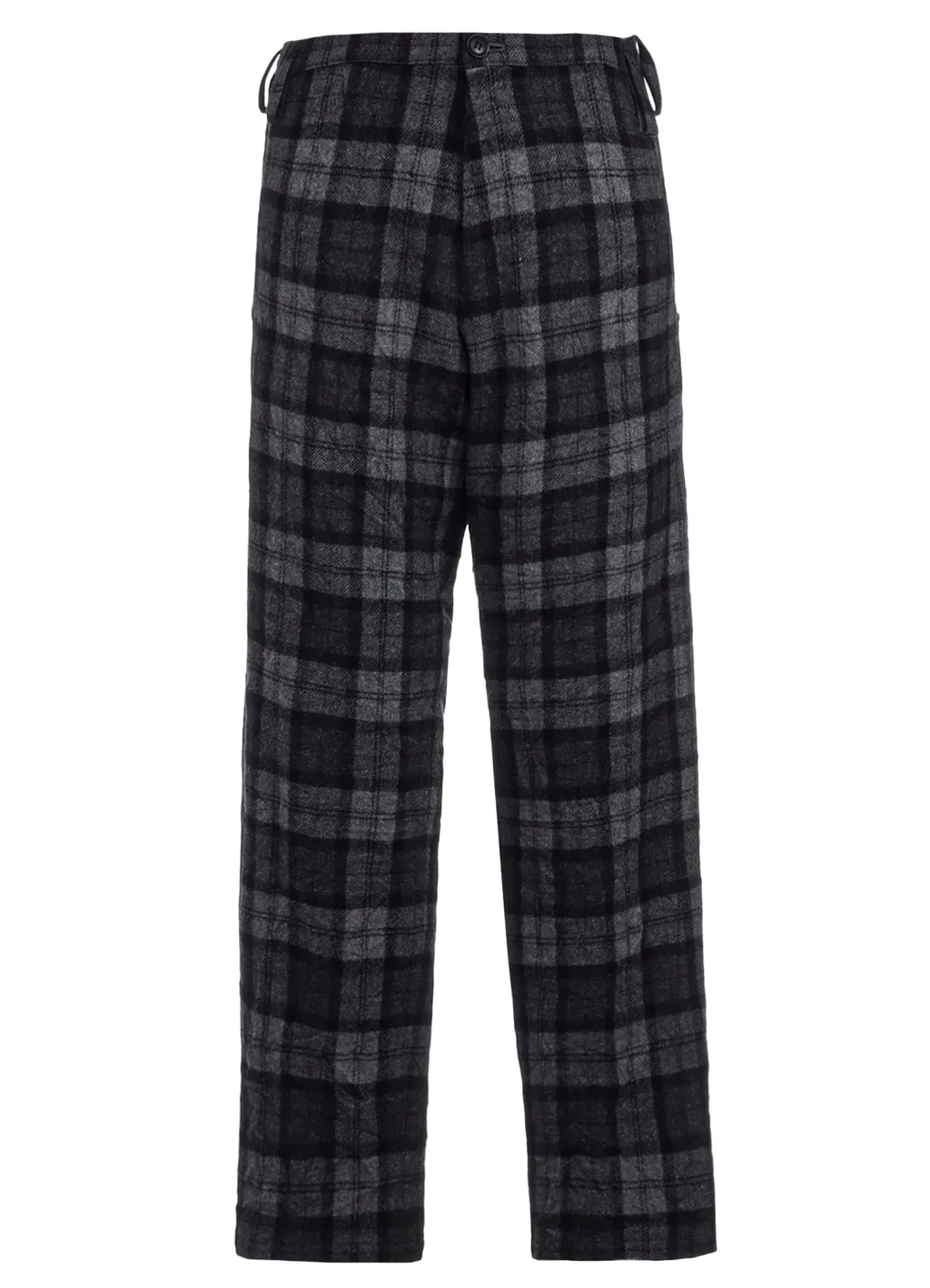 Plaid Flannel Straight Pants