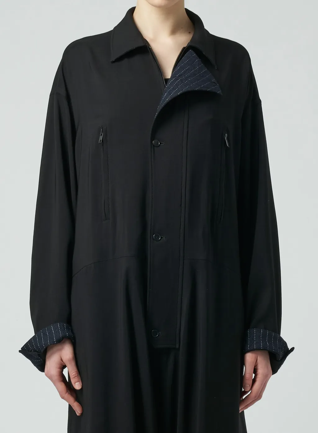 Rayon/Wool Gabardine Jumpsuit