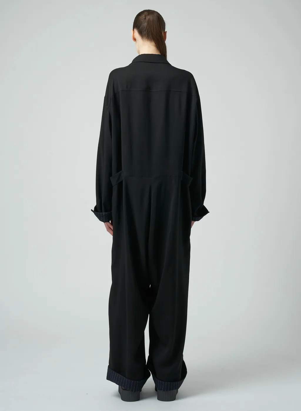 Rayon/Wool Gabardine Jumpsuit