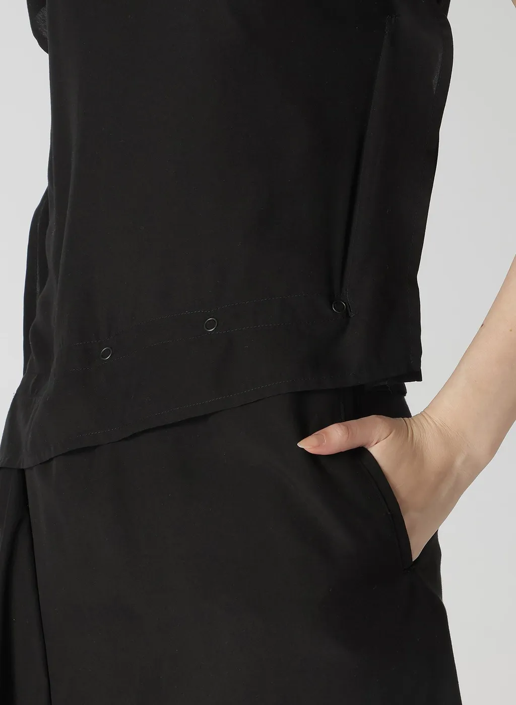 Poplin Snap Dress