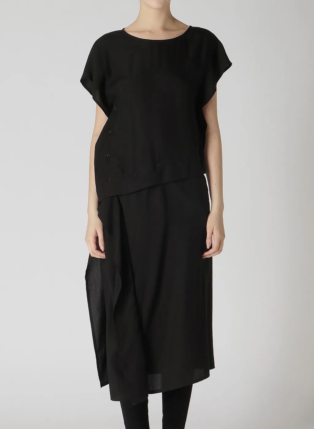 Poplin Snap Dress