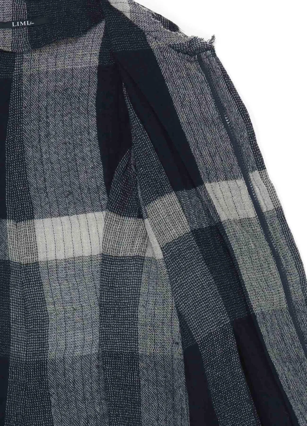 Layered Plaid Pattern Jacket