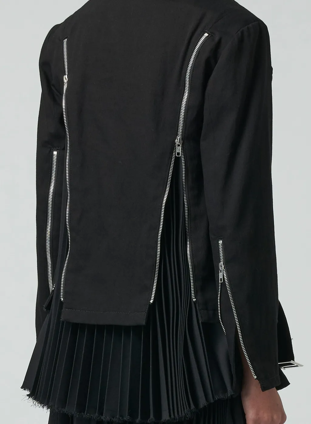 Denim + Serge Biker Jacket