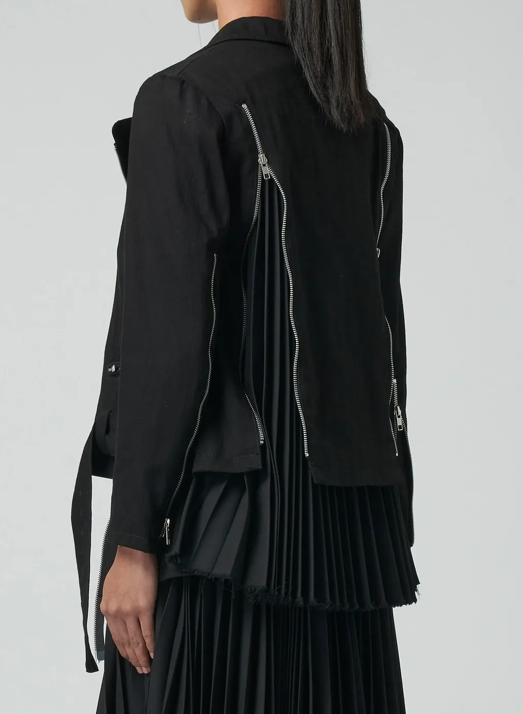 Denim + Serge Biker Jacket
