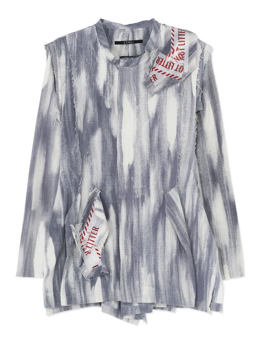 Bleached Denim Layered Jacket