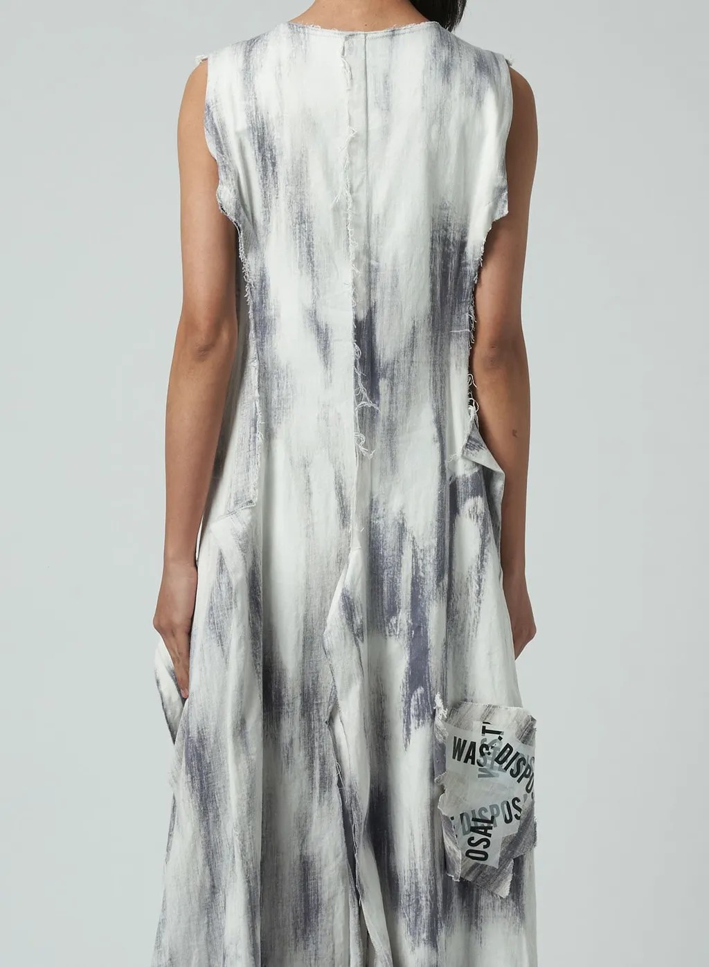 Bleached Denim Layered Dress