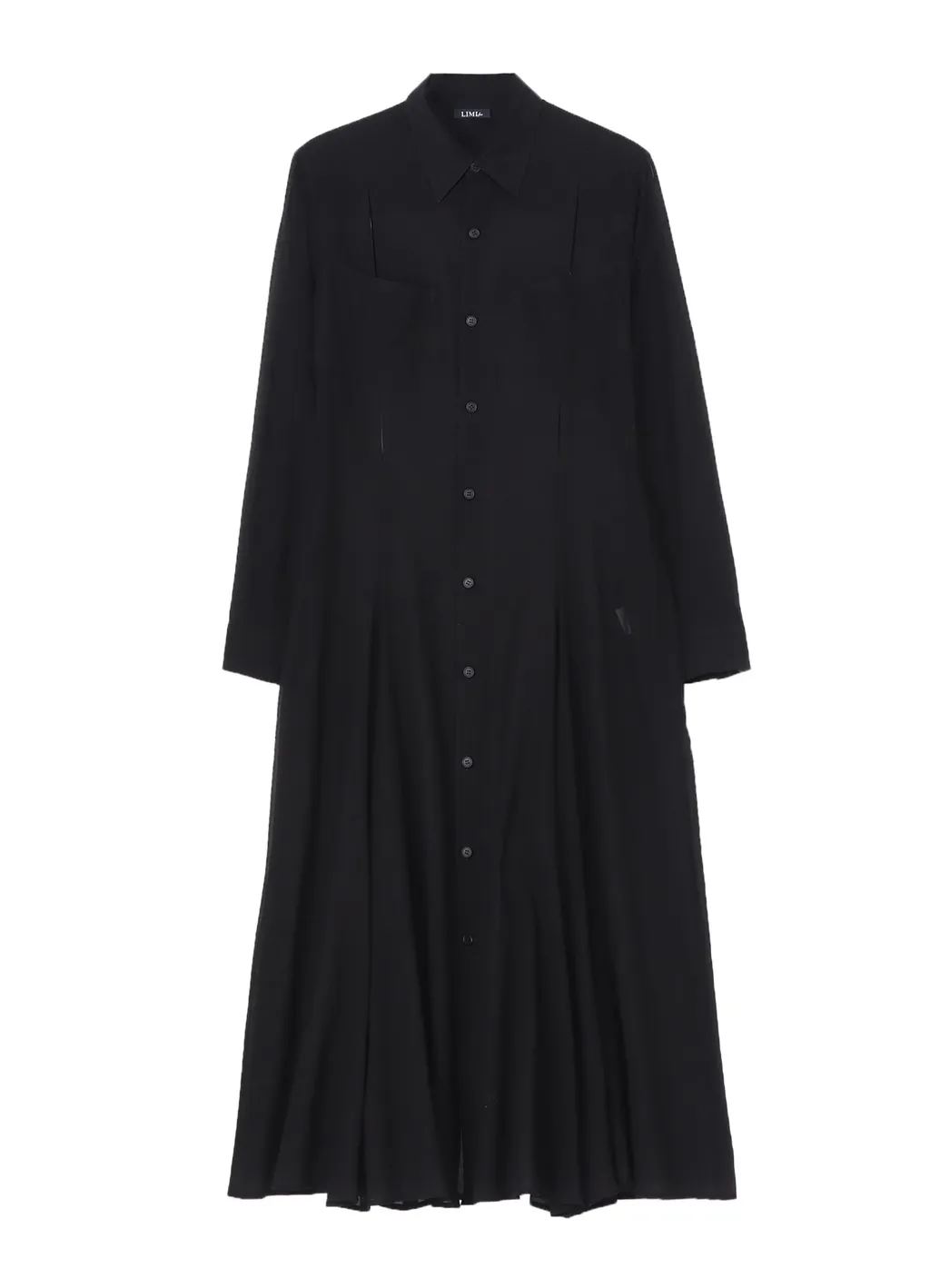 Chiffon Flared Slit Dress