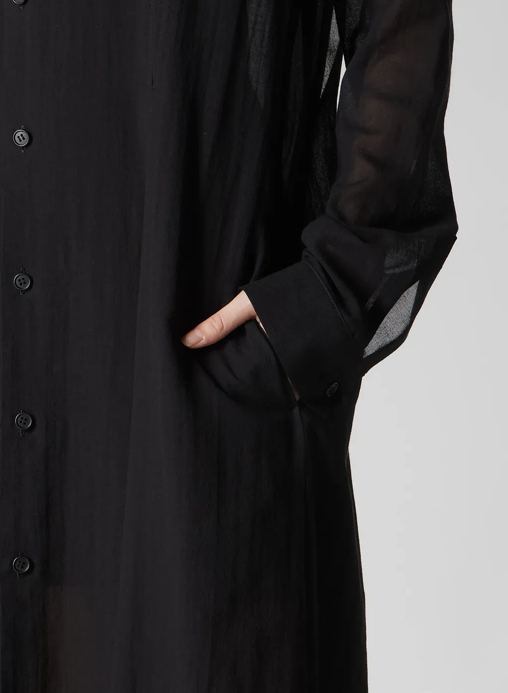 Chiffon Flared Slit Dress