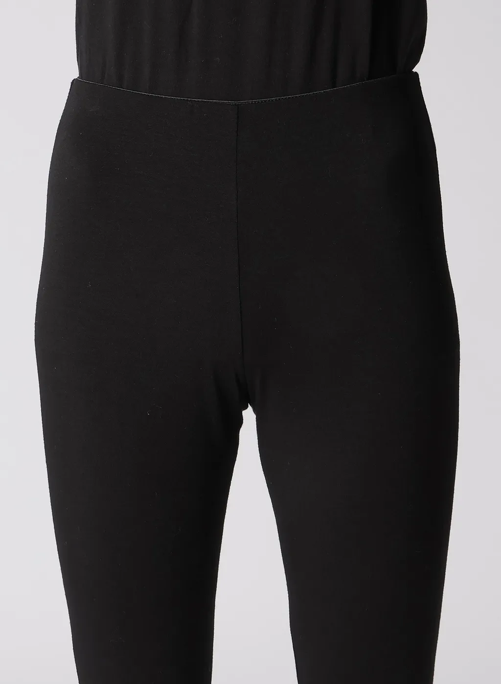 Leather Dot Jersey Leggings