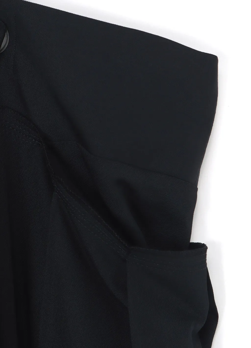 W/Gabardine Pleats Suspender Skt