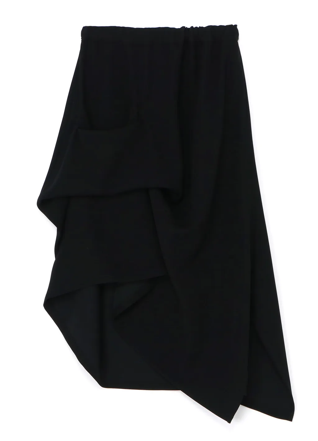 Double Satin Irregular Hem Skirt