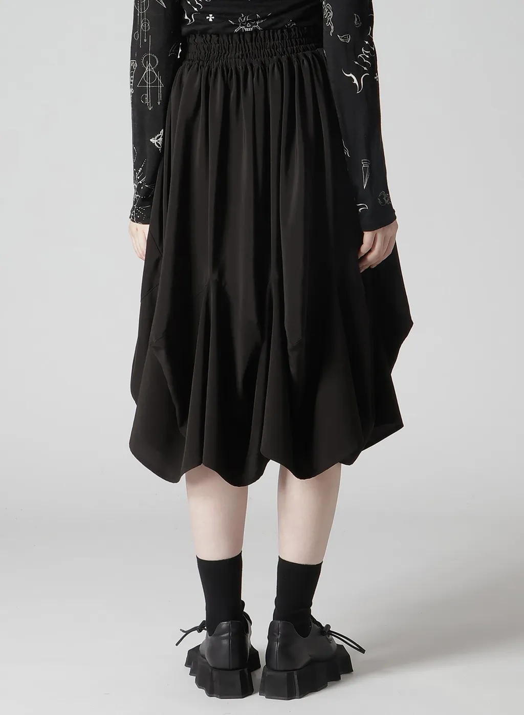 Triacetate Decin Elastic Waist Skirt