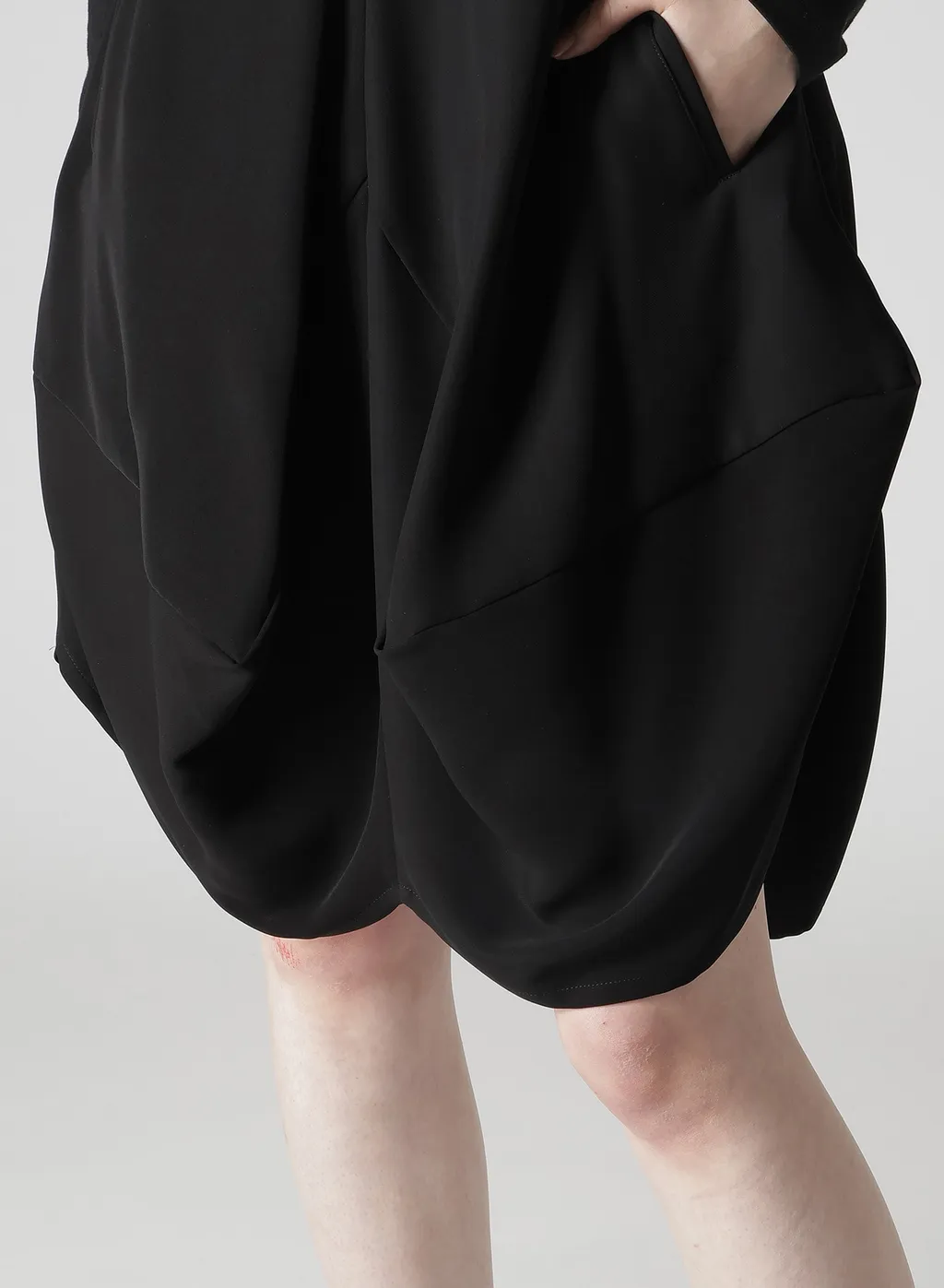 Double Satin Squared Hem Dress