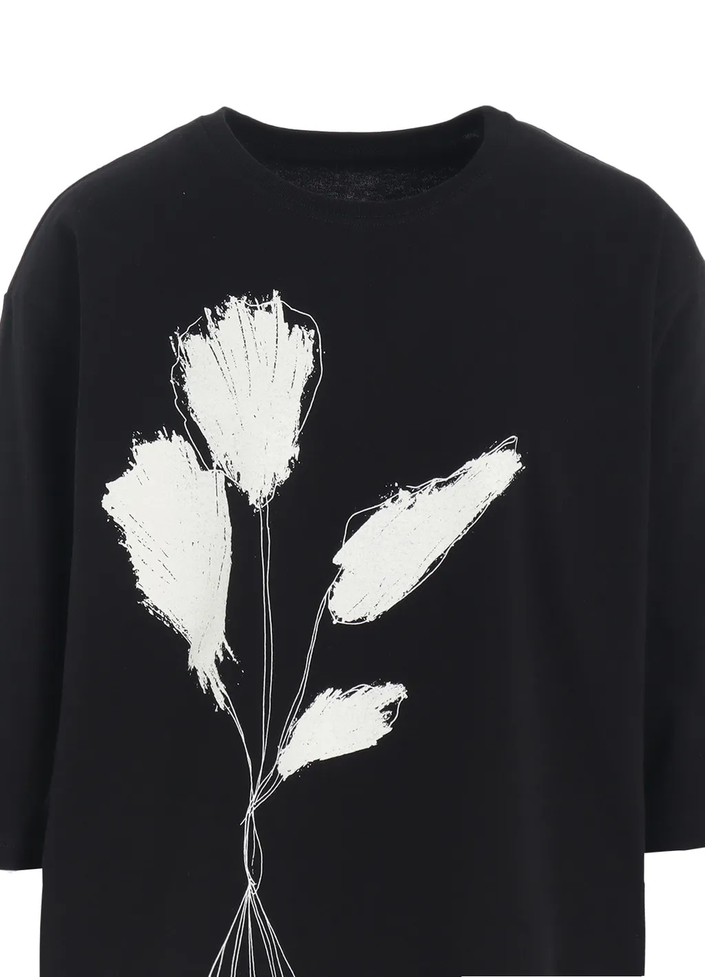 20/1 Combed Jersey Bouquet Print 3/4 Sleeve Shirt
