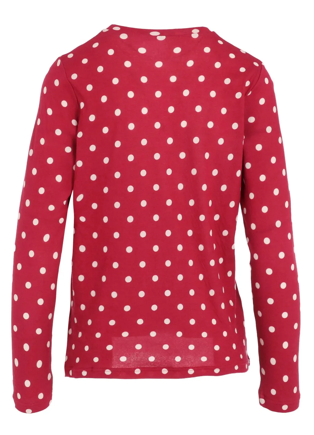 80/1 Dual-Layer Jersey Dot Print Crew Neck Shirt