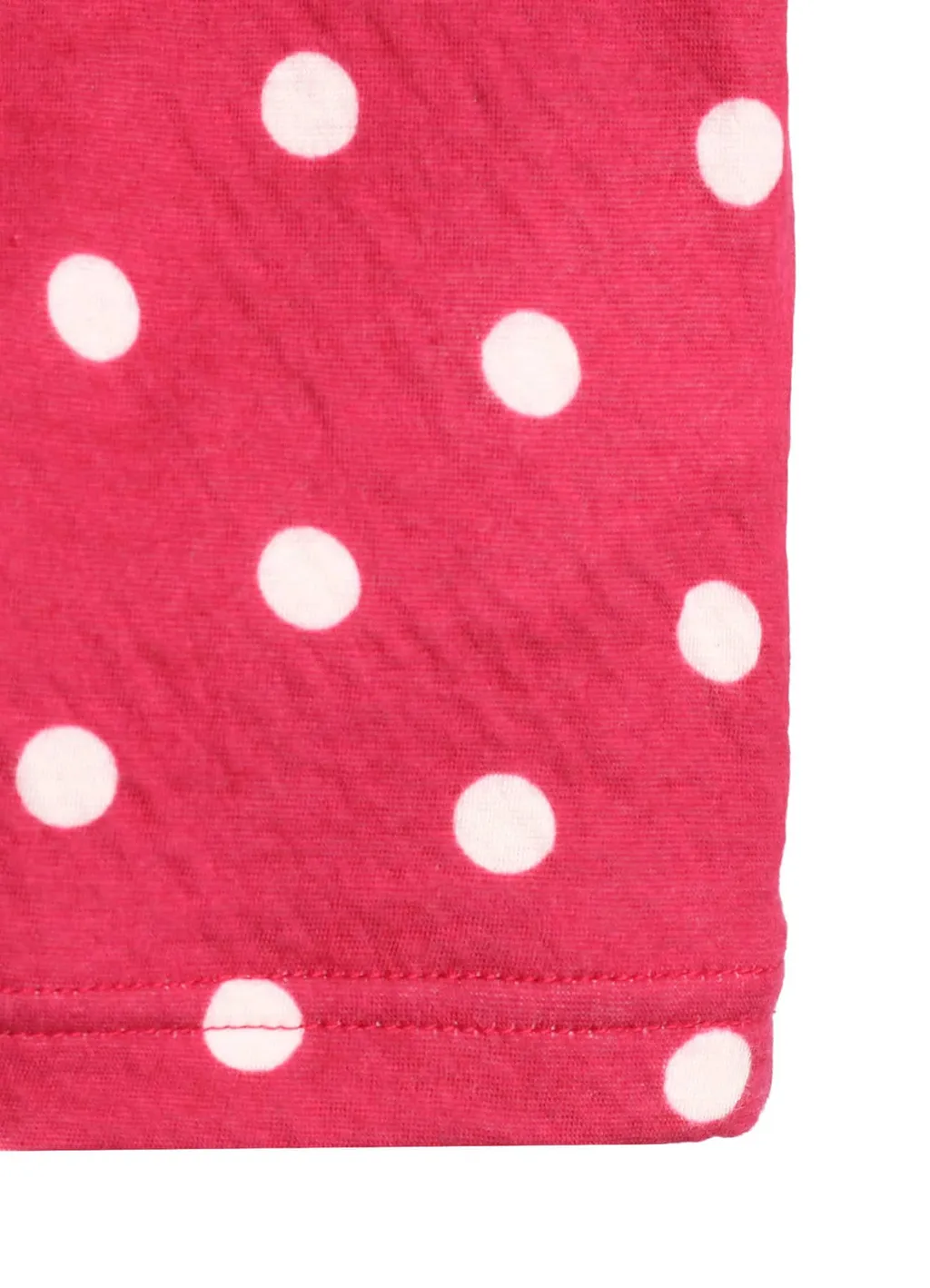 80/1 Dual-Layer Jersey Dot Print Crew Neck Shirt