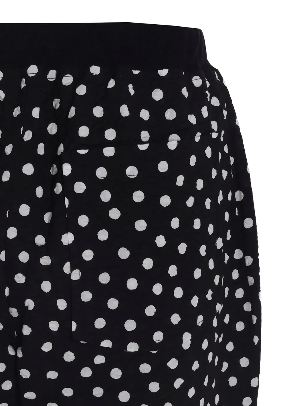 Cotton Ripple Dot Print 4/5 Length Pants