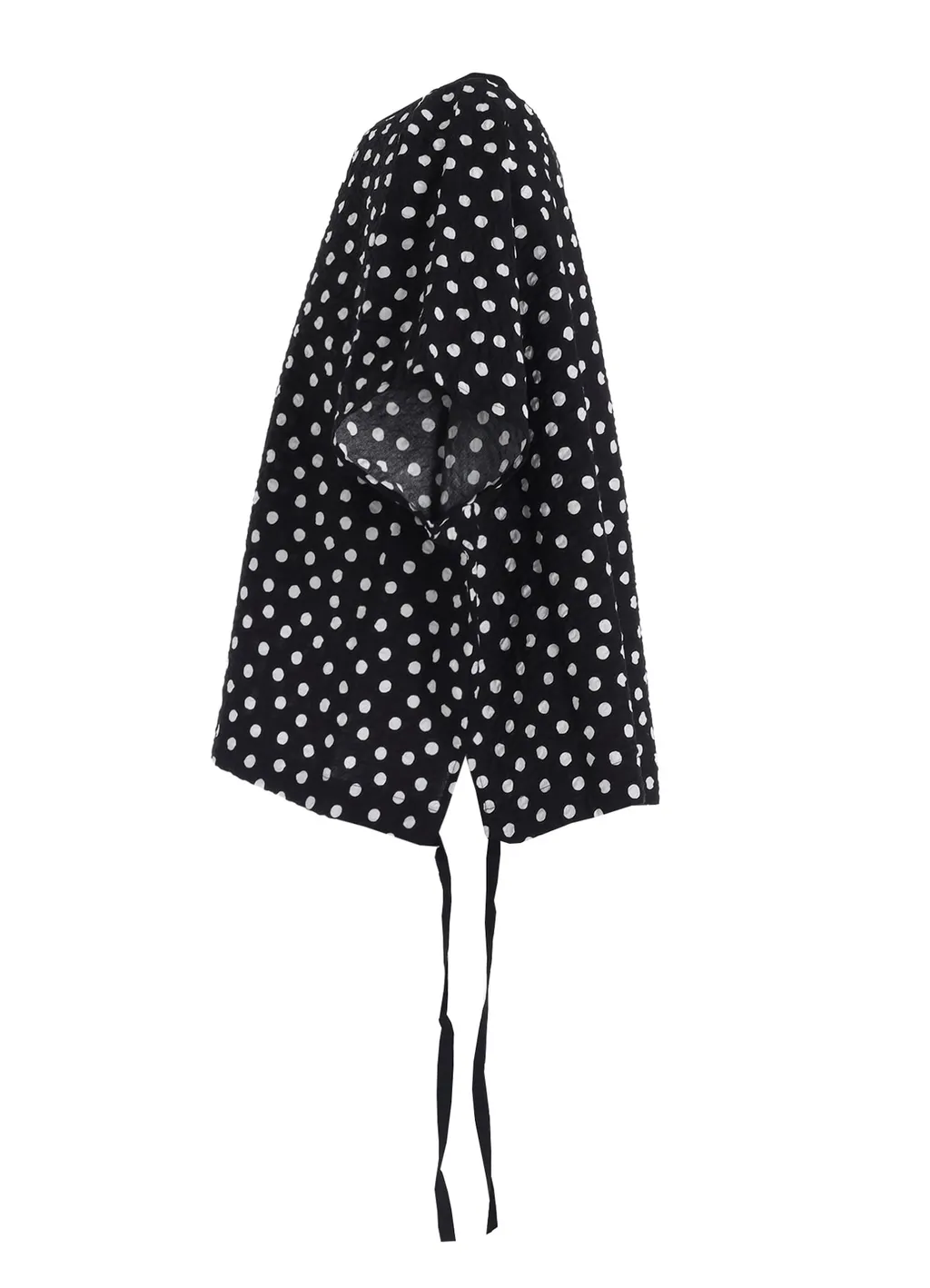 Cotton Ripple Dot Print Pullover