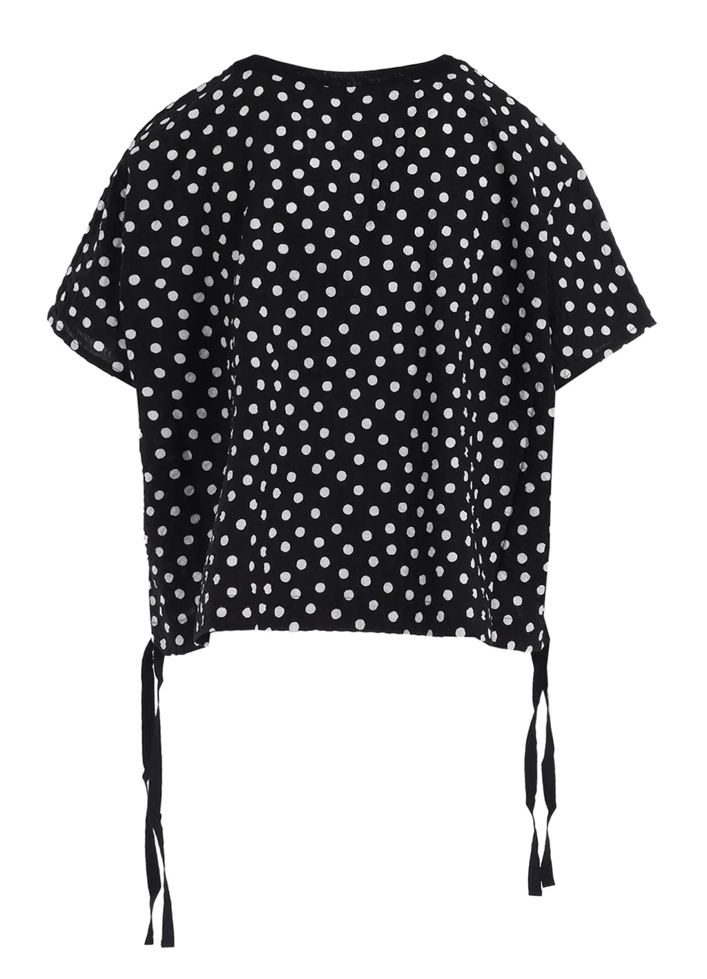 Cotton Ripple Dot Print Pullover