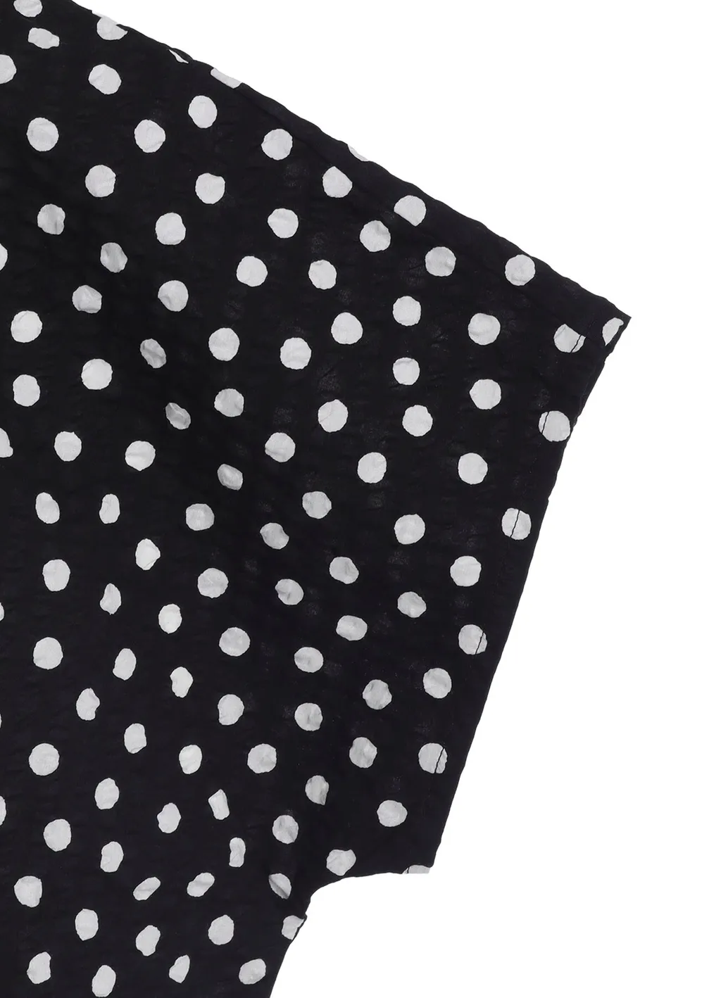 Cotton Ripple Dot Print Pullover
