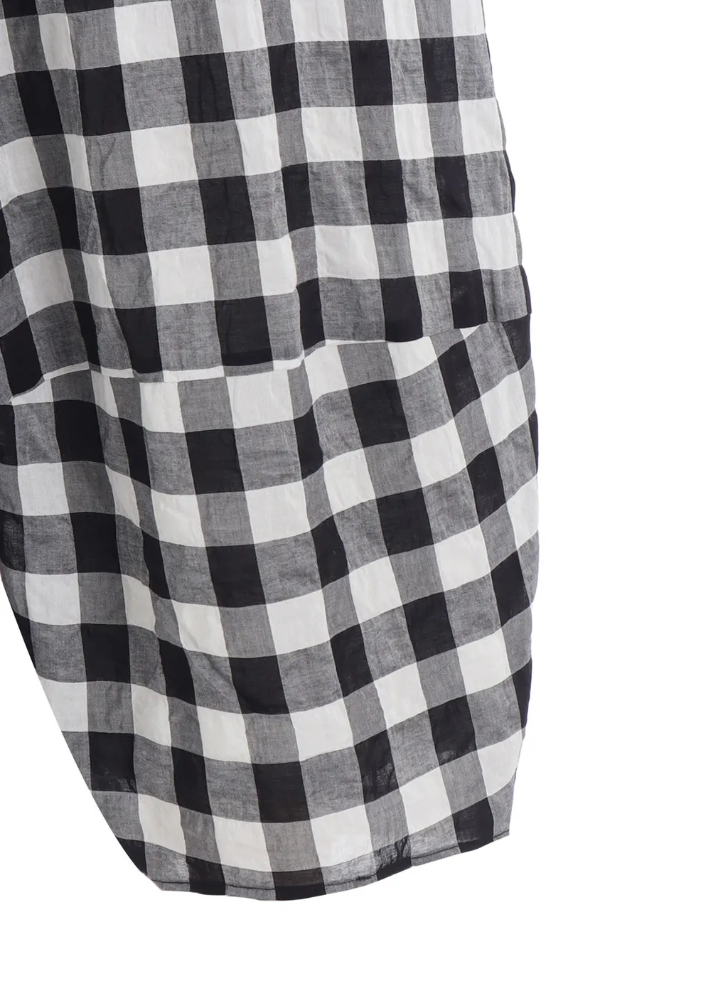 Shirring Plaid Pants