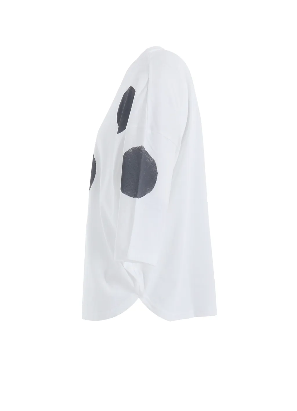 Cotton Jersey Dot Print 3/4 Sleeve Shirt